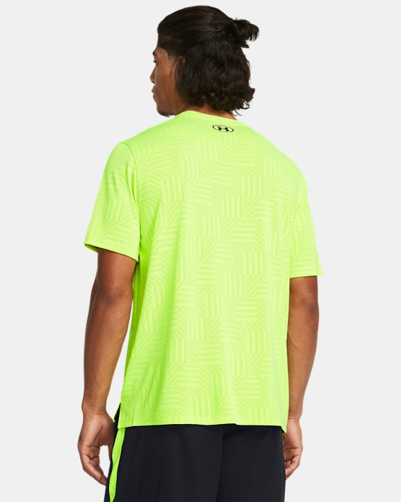 Camiseta de manga corta UA Tech™ Vent Geotessa para hombre, Yellow, pdpMainDesktop image number 1